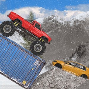 Hard Wheels Winter Monster Truck Racing Arcade Game