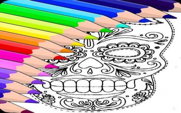 Sugar Skull Coloring Book Online Game