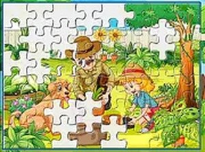 Floral Mosaic Puzzle Assembly